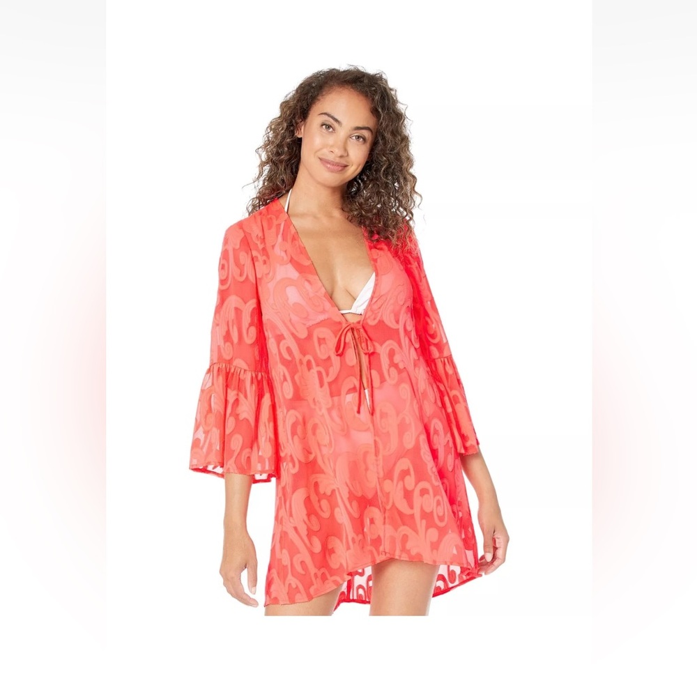 NWT Lilly Pulitzer Motley Cover-Up Spicy Coral